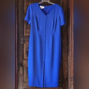 Vintage Maggy London Royal Blue Maxi Dress Plus Size 20